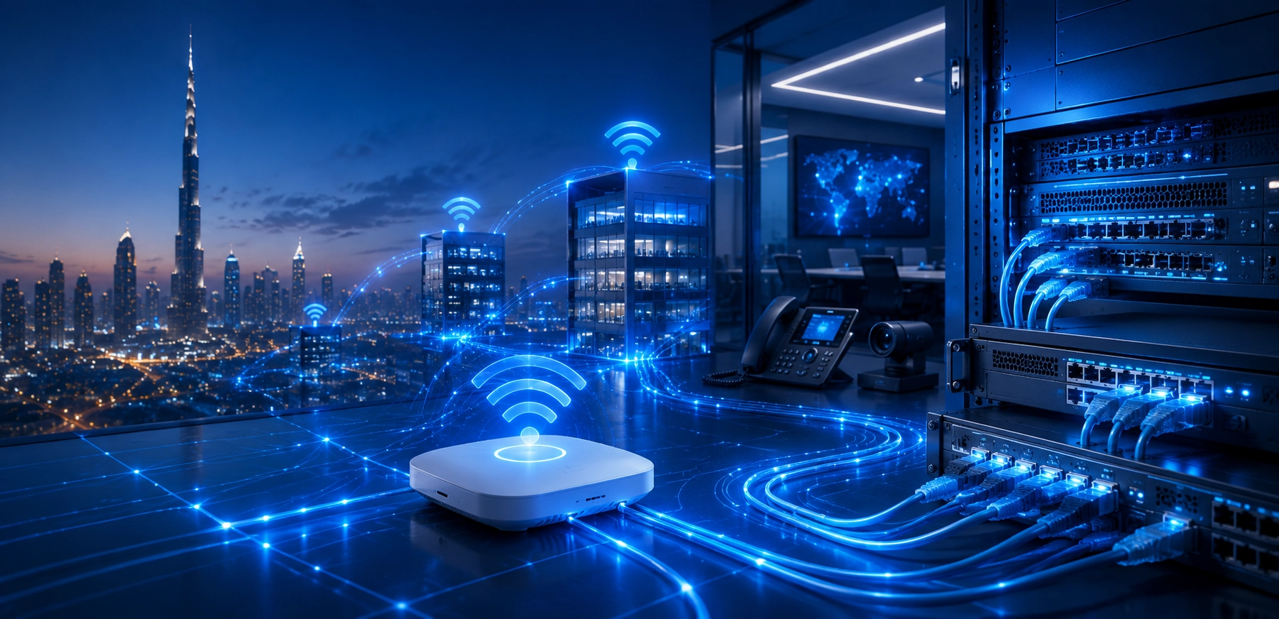 Enterprise networking Wi-Fi and structured cabling Dubai